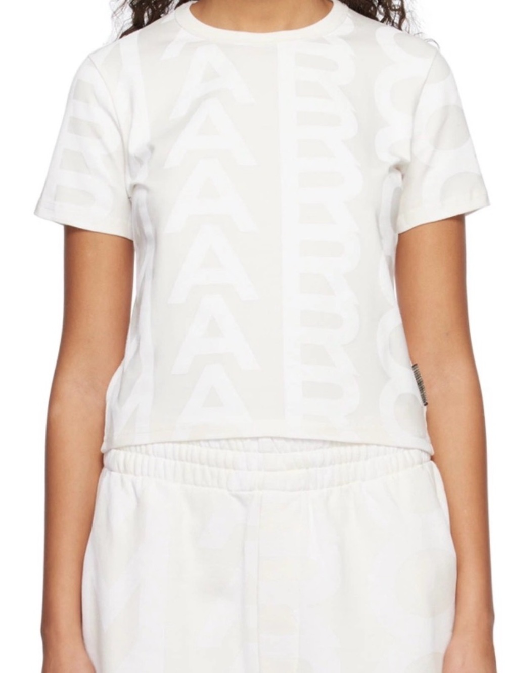 NWT Marc Jacobs White & Off-White 'The Monogram' T-Shirt Size Medium
